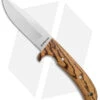 Boker Magnum Elk Hunter Fixed Blade Knife Zebra Wood (4.2" Satin) -Knife Craft Shop Boker Magnum Elk Hunter Fixed Blade Zebra Wood Satin BHQ 139185 jr
