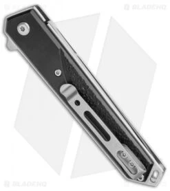 Boker Magnum Japanese Iris Liner Lock Knife Aluminum (3.25" Satin) -Knife Craft Shop Boker Magnum Japanese Iris LL Aluminum Satin 01RY322 BHQ 111615 jr side