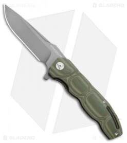 Boker Magnum Leader Liner Lock Knife OD Green G-10 (3.75" Gray) 01MB702