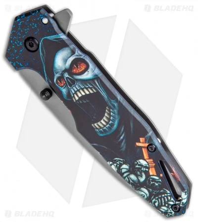 Boker Magnum Screaming Skull Frame Lock Knife (3.3" Gray) 01MB230 4 Boker Magnum Screaming Skull Frame Lock Knife (3.3" Gray) 01MB230 - Image 2