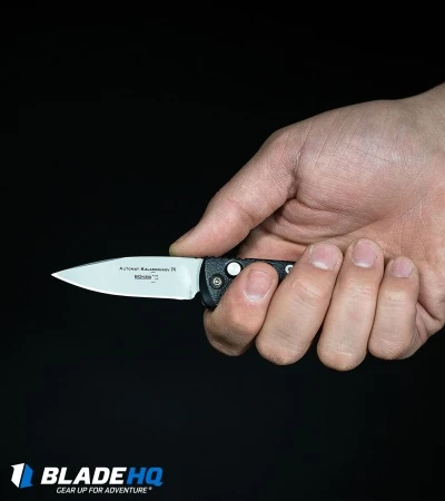 Boker Mini Kalashnikov Tanto Automatic Knife Black (2.5" D2 Black Serr) 6 Boker Mini Kalashnikov Tanto Automatic Knife Black (2.5" D2 Black Serr) - Image 4