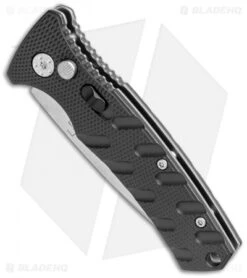 Boker Mini Strike Automatic Knife Black Aluminum (2.6" Stonewash D2) -Knife Craft Shop Boker Mini Strike Auto Black SW 01BO435NSOI BHQ 99628 jr spine