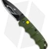 Boker Mini Warhawk Kalashnikov Dagger Automatic Knife Green (2.5" Black D2) -Knife Craft Shop Boker Mini Warhawk Kalashnikov Auto Dagger Green Black BHQ 113923 jr