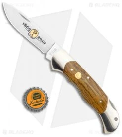 Boker Optima 150th Anniversary Lockback Knife Curly Birch Wood 115122 -Knife Craft Shop Boker Optima 150 Anniversary LB Curly Birch Wood 115122 BHQ 117270 jr bottlecap