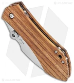 Boker Plus Anso 67 Pro Liner Lock Knife Zebrawood (3.4" Satin) 01BO233 7 Boker Plus Anso 67 Pro Liner Lock Knife Zebrawood (3.4" Satin) 01BO233 -Knife Craft Shop Boker Plus Anso 67 Pro Liner Lock Knife Zebra Wood 3.4 Satin 01BO233 BHQ 118397 LS Spine