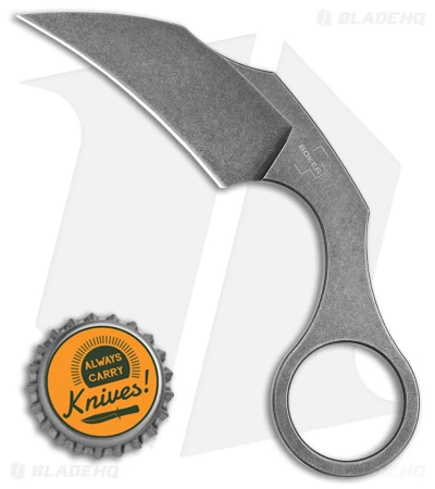 Boker Plus Bad Moon Karambit Fixed Blade Knife (2.4" Gray Stonewash) 02BO078 6 Boker Plus Bad Moon Karambit Fixed Blade Knife (2.4" Gray Stonewash) 02BO078 - Image 4