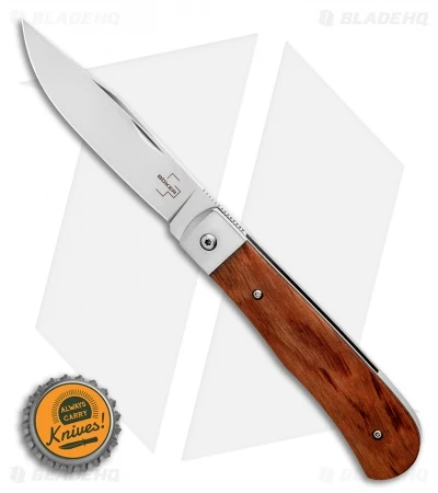 Boker Plus Bonfire Front Flipper Knife Bubinga Wood (3.4" Satin) 6 Boker Plus Bonfire Front Flipper Knife Bubinga Wood (3.4" Satin) - Image 4