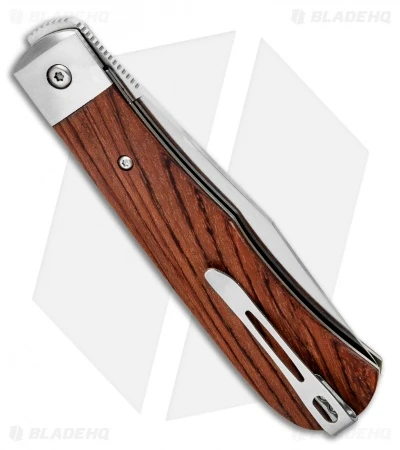 Boker Plus Bonfire Front Flipper Knife Bubinga Wood (3.4" Satin) 5 Boker Plus Bonfire Front Flipper Knife Bubinga Wood (3.4" Satin) - Image 3