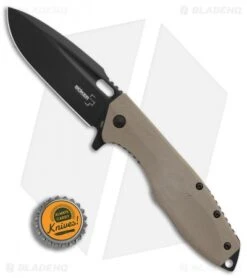 Boker Plus Caracal Flipper Liner Lock Knife Brown G-10 (3.5" Black) 01BO759 9 Boker Plus Caracal Flipper Liner Lock Knife Brown G-10 (3.5" Black) 01BO759 -Knife Craft Shop Boker Plus Caracal Brown G10 black BHQ 86577 er bottlecap