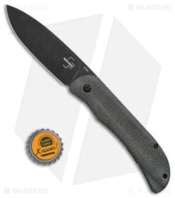 Boker Plus Exscalibur Micarta Frame Lock Knife (3.4" Black SW) 01BO359 -Knife Craft Shop Boker Plus Exscalibur Micarta FL Knife 3in Black SW BHQ 139176 td size