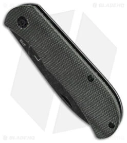 Boker Plus Exscalibur Micarta Frame Lock Knife (3.4" Black SW) 01BO359 -Knife Craft Shop Boker Plus Exscalibur Micarta FL Knife 3in Black SW BHQ 139176 td spine