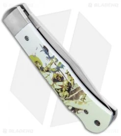 Boker Plus Lockback Frazetta "Ghoul Queen" Knife (3.75" Satin) 01BO653 8 Boker Plus Lockback Frazetta "Ghoul Queen" Knife (3.75" Satin) 01BO653 -Knife Craft Shop Boker Plus Frazetta Ghoul Queen LB Satin 01BO653 BHQ 94338 jr side