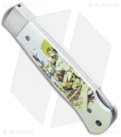 Boker Plus Lockback Frazetta "Ghoul Queen" Knife (3.75" Satin) 01BO653 7 Boker Plus Lockback Frazetta "Ghoul Queen" Knife (3.75" Satin) 01BO653 -Knife Craft Shop Boker Plus Frazetta Ghoul Queen LB Satin 01BO653 BHQ 94338 jr spine