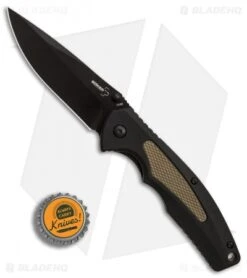 Boker Plus Gemini NGA Spring Assisted Knife Black/Coyote (3.5" Black) 01BO502 -Knife Craft Shop Boker Plus Gemini NGA Black Coyote black BHQ 80767 er bottlecap