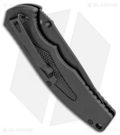 Boker Plus Gemini NGA Spring Assisted Knife Black (3.5" Black Serr) 01BO503 -Knife Craft Shop Boker Plus Gemini NGA SA Black Black Serr 01BO503 BHQ 105723 jr side