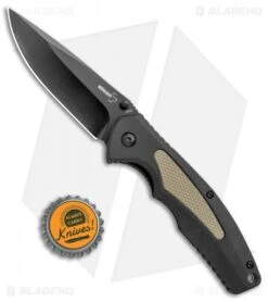 Boker Plus Gemini NGA Spring Assisted Knife Black/Coyote (3.5" Black) 01BO505 -Knife Craft Shop Boker Plus Gemini NGA SA Black Coyote Black 01BO505 BHQ 105722 jr bottlecap