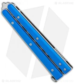 Boker Plus Mini Balisong Trainer Blue G-10 (3.25" Satin) 01BO716SOI -Knife Craft Shop Boker Plus Mini Balisong Trainer Blue G 10 Satin 01BO716SOI BHQ 99640 jr spine