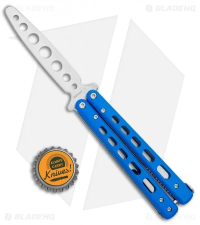 Boker Plus Mini Balisong Trainer Blue G-10 (3.25" Satin) 01BO715SOI 6 Boker Plus Mini Balisong Trainer Blue G-10 (3.25" Satin) 01BO715SOI - Image 4