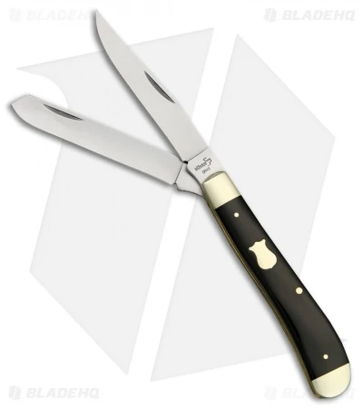 Boker Plus Mini Trapper Pocket Knife Black (3.125" Satin) 01BO294B 3 Boker Plus Mini Trapper Pocket Knife Black (3.125" Satin) 01BO294B