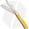 Boker Plus Mini Trapper Pocket Knife Yellow (3.125" Satin) 01BO294Y -Knife Craft Shop Boker Plus Mini Trapper Yellow 01BO294Y BHQ 40629 jr