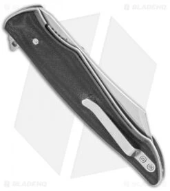 Boker Plus Obscura Liner Lock Flipper Knife Black G-10 (3" Satin) 01BO243 -Knife Craft Shop Boker Plus Obscura LL Black G 10 Satin 01BO243 BHQ 111186 jr side