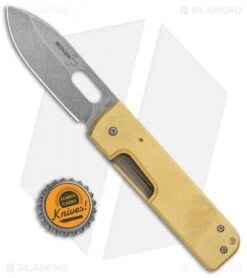 Boker Plus Panchenko Brass Lancer Liner Lock Knife (3" BB/SW) -Knife Craft Shop Boker Plus Panchenko Brass Lancer LL BB SW 01BO099SOI BHQ 99398 jr bottlecap