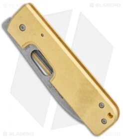 Boker Plus Panchenko Brass Lancer Liner Lock Knife (3" BB/SW) -Knife Craft Shop Boker Plus Panchenko Brass Lancer LL BB SW 01BO099SOI BHQ 99398 jr spine