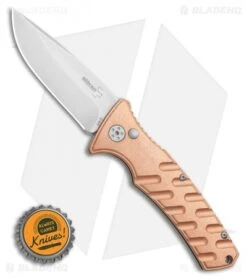 Boker Plus Strike Copper Automatic Knife (3.25" Stonewash) -Knife Craft Shop Boker Plus Strike Copper Automatic Knife 3.25 Stonewash BHQ 99645 LS Bottlecap