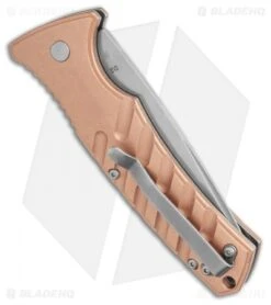 Boker Plus Strike Copper Automatic Knife (3.25" Stonewash) -Knife Craft Shop Boker Plus Strike Copper Automatic Knife 3.25 Stonewash BHQ 99645 LS Side