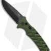 Boker Plus Strike Drop Point Automatic Knife OD Green (3.25" Black D2) -Knife Craft Shop Boker Plus Strike DP Auto OD Green Black BHQ 97033 jr
