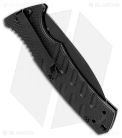 Boker Plus Strike Dagger Automatic Knife Black (3.25" Black D2) -Knife Craft Shop Boker Plus Strike Dagger Auto Black Black 01BO428NSOI BHQ 97035 jr side