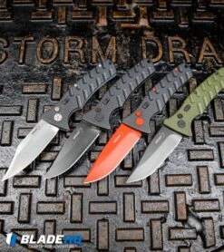 Boker Black Widow Strike Drop Point Automatic Knife Black (3.25" Red D2) -Knife Craft Shop Boker Plus Strike Drop Point Automatic Knife OD Green Black D2 BHQ 97033 kp storm drain web