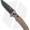 Boker Plus Strike Drop Point Automatic Knife Coyote Brown (3.25" Black SW) -Knife Craft Shop Boker Plus Strike drop point coyote brown black sw BHQ 67882 er jr