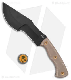 Boker Plus Tracker Fixed Blade Knife Tan Micarta (7.2" Black) 02BO073 -Knife Craft Shop Boker Plus Tracker Fixed Blade Tan Micarta Black BHQ 146727 jr bottlecap