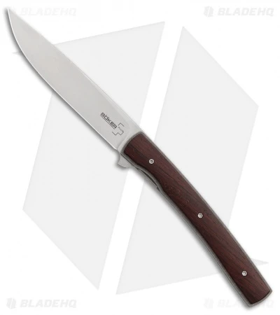 Boker Plus Urban Trapper Gentleman Knife Cocobolo (3.75" Satin) 01BO722 3 Boker Plus Urban Trapper Gentleman Knife Cocobolo (3.75" Satin) 01BO722