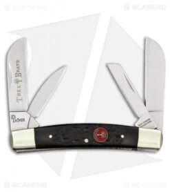 Boker Red Shield Congress Pocket Knife 3.625" Jigged Black Bone (110738)