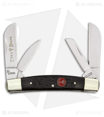 Boker Red Shield Congress Pocket Knife 3.625" Jigged Black Bone (110738) 3 Boker Red Shield Congress Pocket Knife 3.625" Jigged Black Bone (110738)