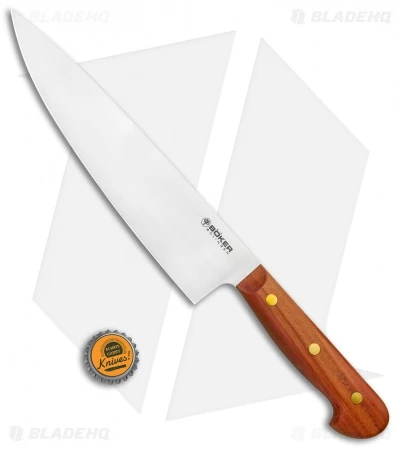 Boker Cottage-Craft 8.75" Chef's Kitchen Knife Plum Wood 5 Boker Cottage-Craft 8.75" Chef's Kitchen Knife Plum Wood - Image 3
