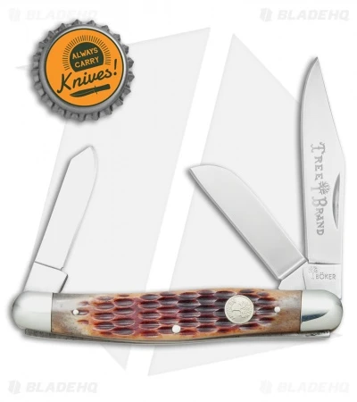 Boker Stockman Knife 4" Brown Jigged Bone 110726 6 Boker Stockman Knife 4" Brown Jigged Bone 110726 - Image 4