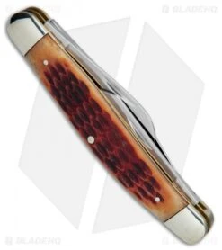 Boker Stockman Knife 4" Brown Jigged Bone 110726 8 Boker Stockman Knife 4" Brown Jigged Bone 110726 -Knife Craft Shop Boker Stockman 4in Brown Jigged Bone BO110726 BHQ 40070 jr side