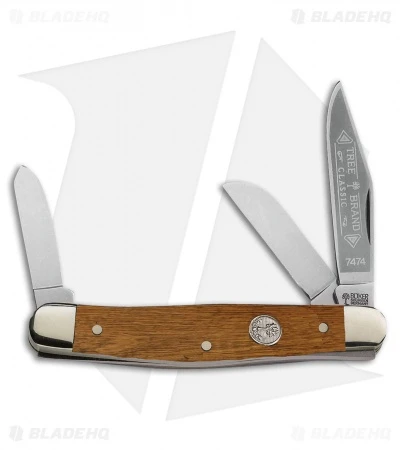 Boker Stockman Pocket Knife 4" Whiskey Barrel Wood (117474TWB) 3 Boker Stockman Pocket Knife 4" Whiskey Barrel Wood (117474TWB)