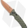 Boker Strike Desert Warrior Automatic Knife OD Green (3.25" D2 Copper) -Knife Craft Shop Boker Strike drop point Desert Warrior OD Green copper BHQ 70998 er