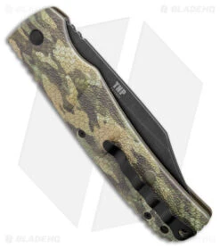 Boker TNP XXL Kalashnikov Bowie Automatic Knife Rattlesnake Camo (4.75" BW D2) -Knife Craft Shop Boker TNP XXL Kalashnikov Rattlesnake Camo Bowie Auto Black Wash BHQ 173719 jr side