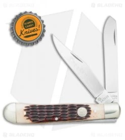 Boker Trapper Pocket Knife 4.25" Brown Jigged Bone 110732 9 Boker Trapper Pocket Knife 4.25" Brown Jigged Bone 110732 -Knife Craft Shop Boker Trapper Brown Jigged Bone BO110732 BHQ 40075 jr bottlecap