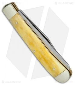 Boker Trapper Pocket Knife 4.25" Yellow Bone 110731 -Knife Craft Shop Boker Trapper Yellow Bone BO110731 BHQ 40074 jr side