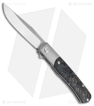 Boker Trppr MagnaCut Flipper Knife Black Amboina Wood (3.2" Satin) 112088 3 Boker Trppr MagnaCut Flipper Knife Black Amboina Wood (3.2" Satin) 112088