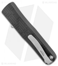 Boker USA OTF Automatic Knife Black Aluminum (3.5" Stonewash) 8 Boker USA OTF Automatic Knife Black Aluminum (3.5" Stonewash) -Knife Craft Shop Boker USA OTF Auto Black Aluminum SW 06EX260 BHQ 94101 jr side