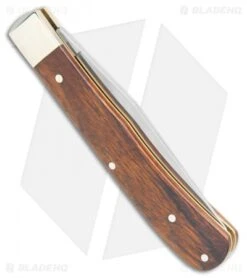 Boker Uno Trapper Pocket Knife Brown Desert Ironwood (4" Satin) 112565 -Knife Craft Shop Boker Uno Trapper Desert Ironwood 112565 BHQ 105707 jr side