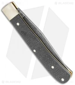 Boker Uno Trapper Pocket Knife Jute Mic (3.3" AW) -Knife Craft Shop Boker Uno Trapper Jute Micarta Acid 112595 BHQ 118355 jr side