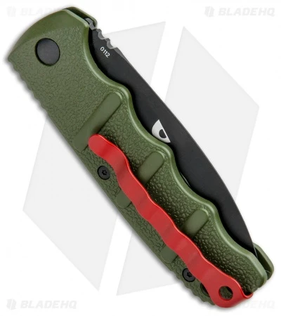 Boker Warhawk Kalashnikov Dagger Automatic Knife Green (3.25" Black D2) 5 Boker Warhawk Kalashnikov Dagger Automatic Knife Green (3.25" Black D2) - Image 3